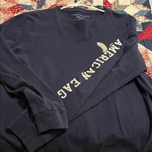 American Eagle Super Soft Navy Tee
